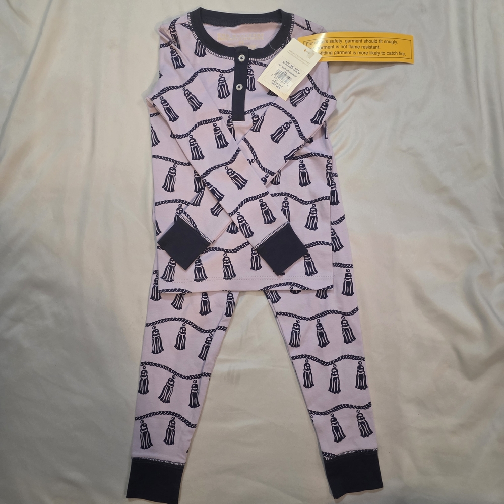 The Beaufort Bonnet Company‎ Purple and Black Kids Pajama Set